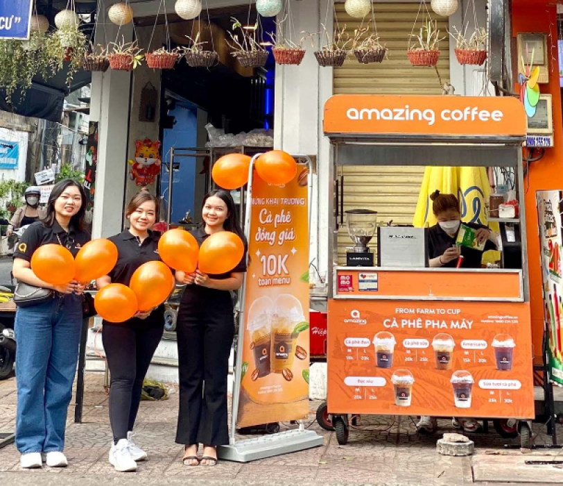 Khai trương chi nhánh amazing coffee - quận 1